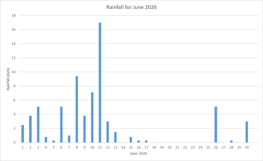 Rainfall June 2026